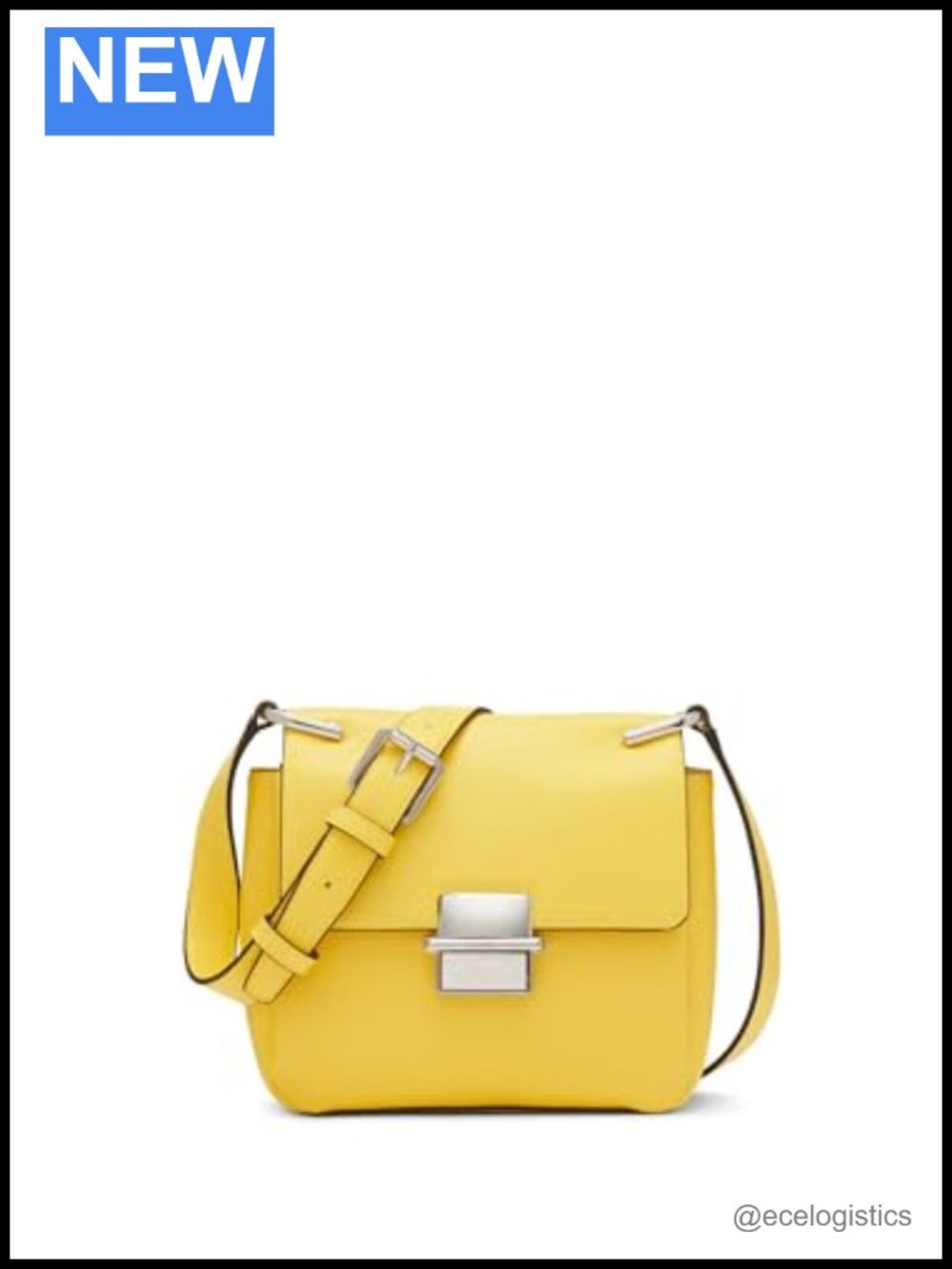 Vegan Leather Triple Compartment Flap Crossbody Bag